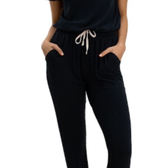 Splendid Supersoft Short Sleeve Camo grey/green Jumpsuit Size M - Picture 3 of 10